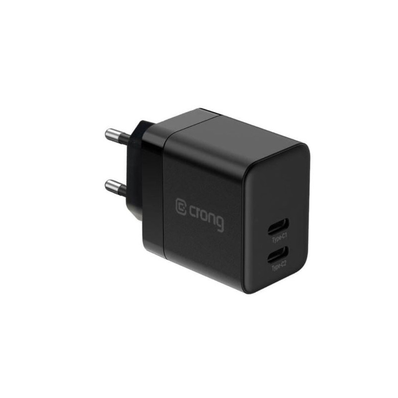 alimentatore da rete crong utra compact gan 35w nero [azcoglsgncc35bl]