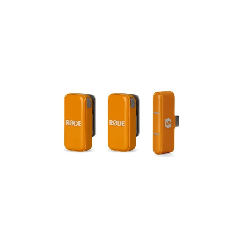 microfoni wireless rode wimicrocora per streaming usb-c arancione