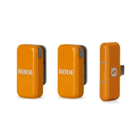 microfoni wireless rode wimicrocora per streaming usb-c arancione