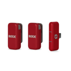 microfoni wireless rode wimicrocred per streaming usb-c rosso