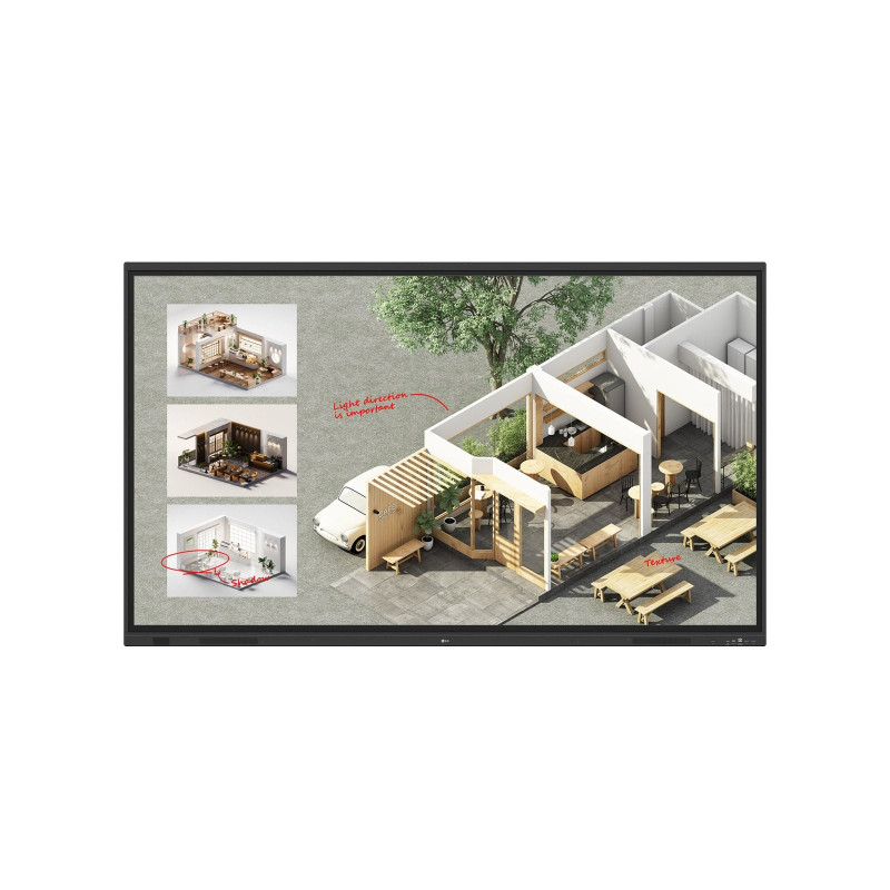 display interattivo led 86" 4k ultra hd 3840x2160p/8ms/16:9/8gb/64gb/nero