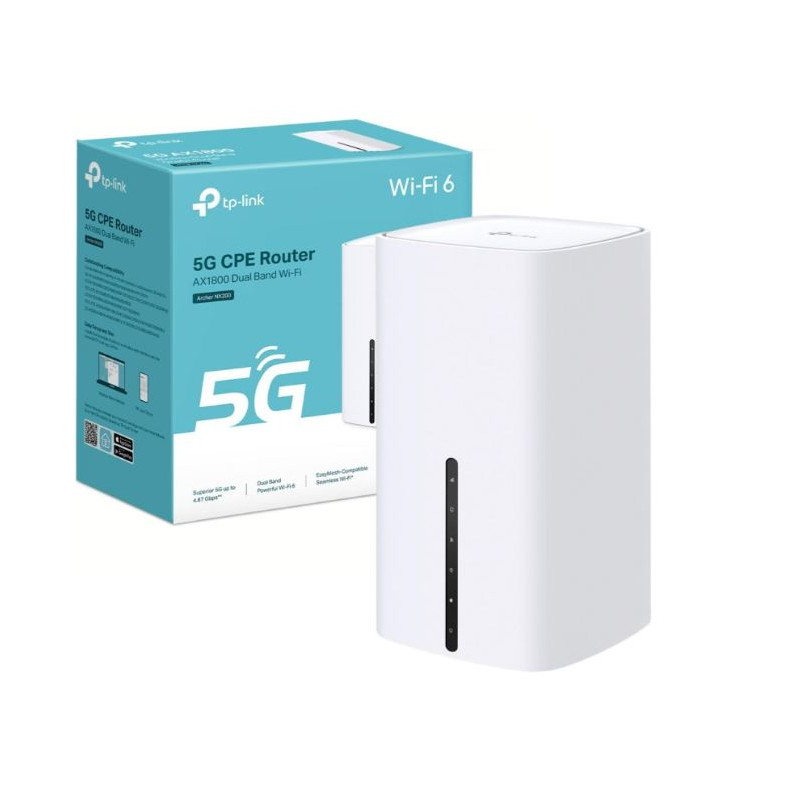 router tp-link ax1800 archer nx210 5g/lte/4.67gbps bianco [ax1800
