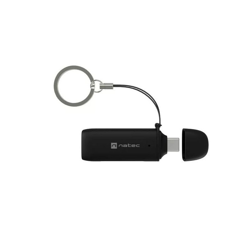 lettore di schede di memoria natec sarab c sd/micro sd usb 3.2 nero
