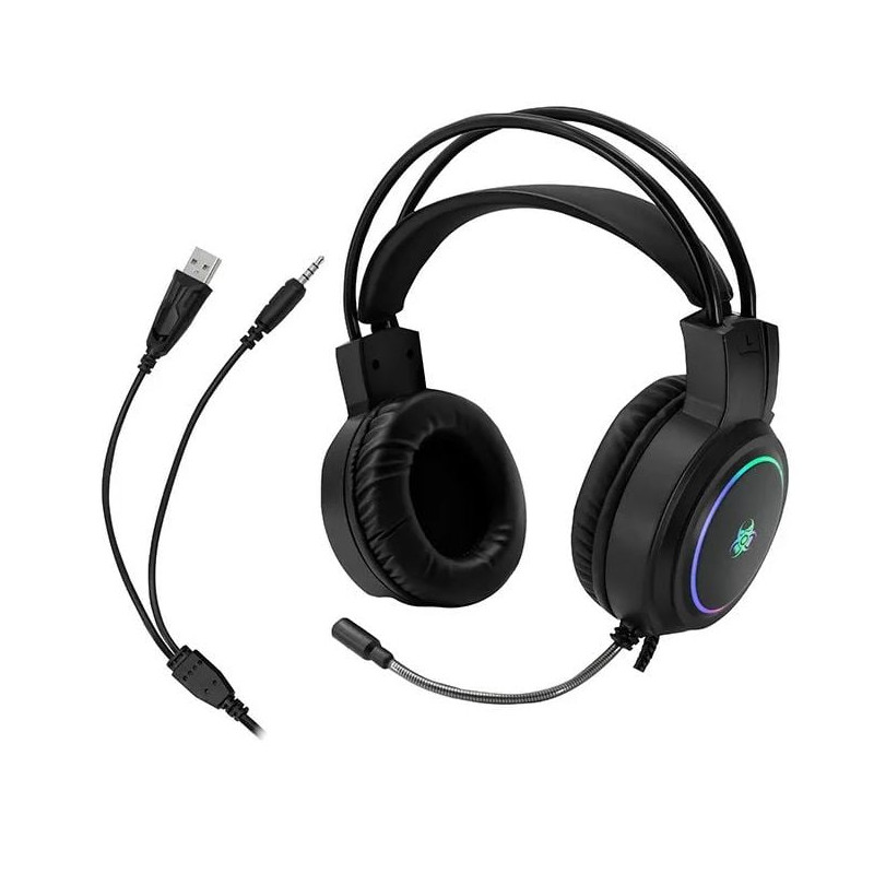 cuffie tracer gamezone gz x1 per gaming 3.5mm con microfono nero