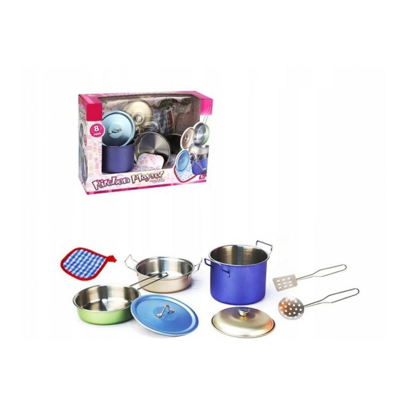 gioco di ruolo madej cucina in metallo multicolore 8pz [w0mdjd0dc097063]