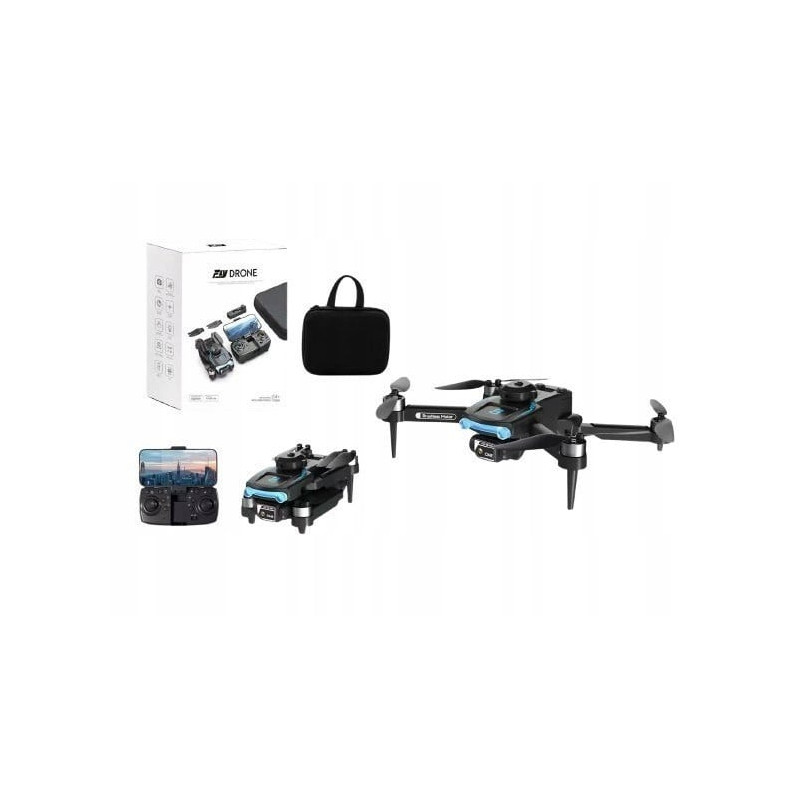 drone radiocomandato madej fotocamera hd per bambini nero/blu/grigio