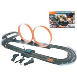 pista da corsa madej a due anelli + 2 auto multicolore [wrmdjt0ce079441]