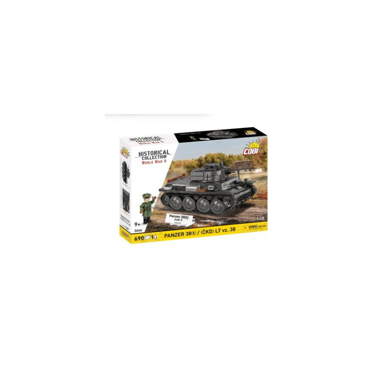 modellino cobi klocki panzer 38(t)/(ckd) lt vz.38 1/28 multicolore