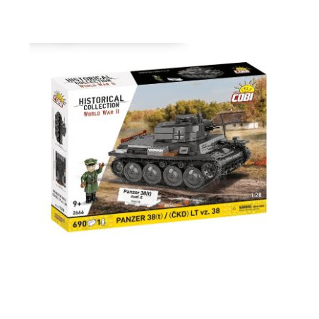 modellino cobi klocki panzer 38(t)/(ckd) lt vz.38 1/28 multicolore