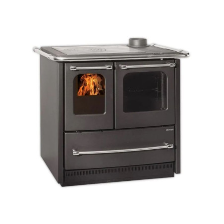 cucina a legna la nordica sovrana easy 16 7.5kw classe a+ antracite/nero
