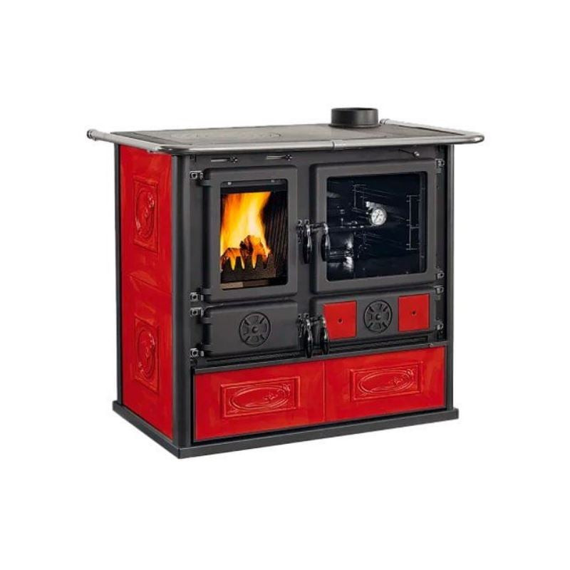 cucina a legna nordica 303450 rosa vst.16 ceramica bordeaux