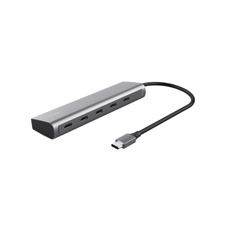 hub usb-c trust 5 porte grigio [25136]