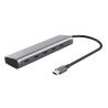 hub usb-c trust 5 porte grigio [25136]