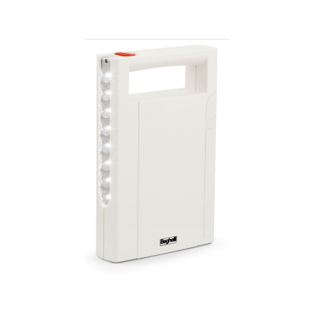 lampada beghelli portatile ricaricabile led 7lm 8 luci bianco [3310n]