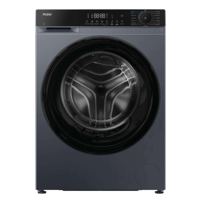 lavatrice haier carica frontale 59.5 cm 10kg 1400rpm classe a grigio