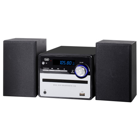 impianto hifi trevi hcx 10f6 20w nero/argento [0h10f600]