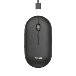 mouse trust puck senza fili ottico 1600dpi nero [24059]