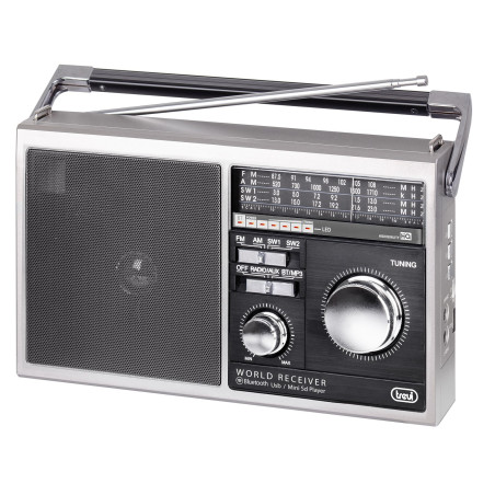 radio portatile trevi con usb mp3 sd mb 749w grigio [0074910]