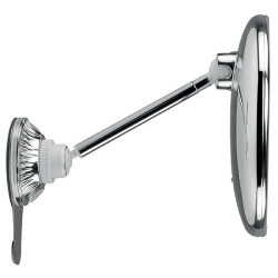 specchio da trucco macom sensation 229 rotondo con ventosa cromato