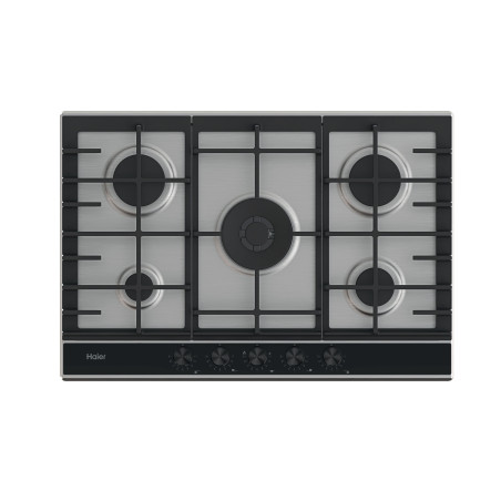 piano cottura haier hahg7w5xh a gas con 5 zone acciaio inossidabile