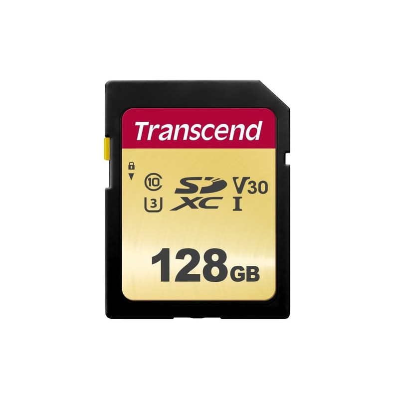128gb scheda sdxc transcend 500s class 10 uhs-i u3 v30 [ts128gsdc500s]
