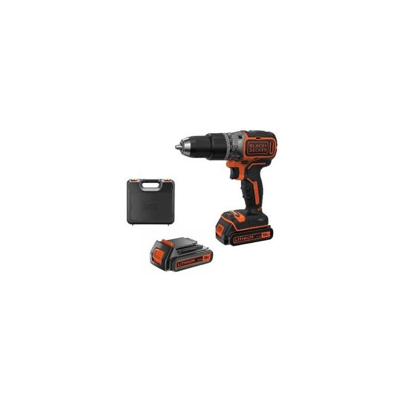 trapano avvitatore black&decker a percussione nero/arancione