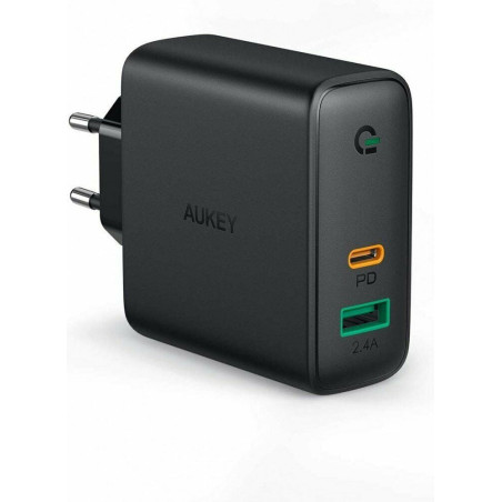 alimentatore da rete aukey pa-d3 power d 2xusb ultraveloce 60w