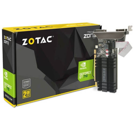 scheda video nvidia zotac geforce gt 710 2gb gddr3/3840x2160p/pcie