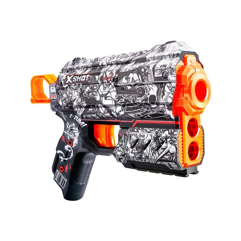 pistola zuru blaster x-shot skins flux illustrate multicolore