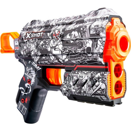 pistola zuru blaster x-shot skins flux illustrate multicolore