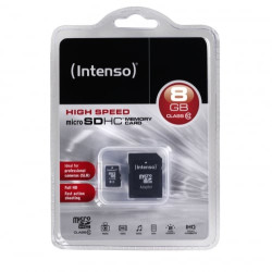 8gb scheda microsd intenso classe 10 + adattatore [3413460]