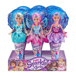 bambola zuru sparkle girlz cono winter princess 27cm assortiti multicolore