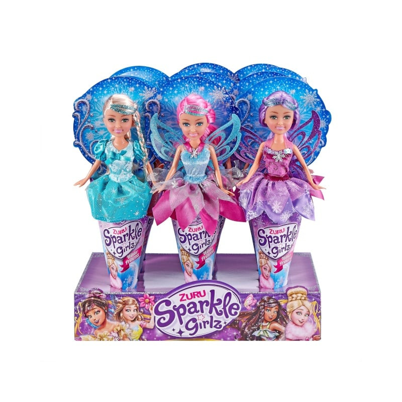 bambola zuru sparkle girlz cono winter princess 27cm assortiti multicolore