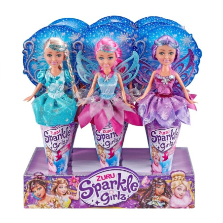 bambola zuru sparkle girlz cono winter princess 27cm assortiti multicolore