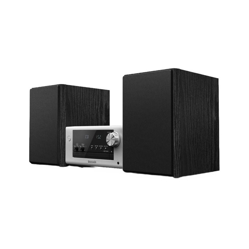 impianto hi-fi panasonic sc-pm702eg-s compatto con cd/radio/usb/bluetooth