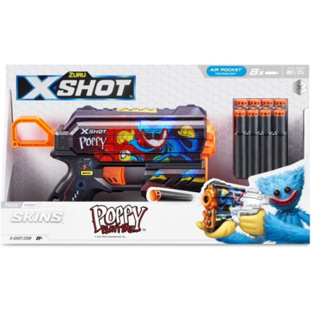 pistola zuru x-shot skins flux toony + 8 dardi multicolore [wbxshp0ch030121]