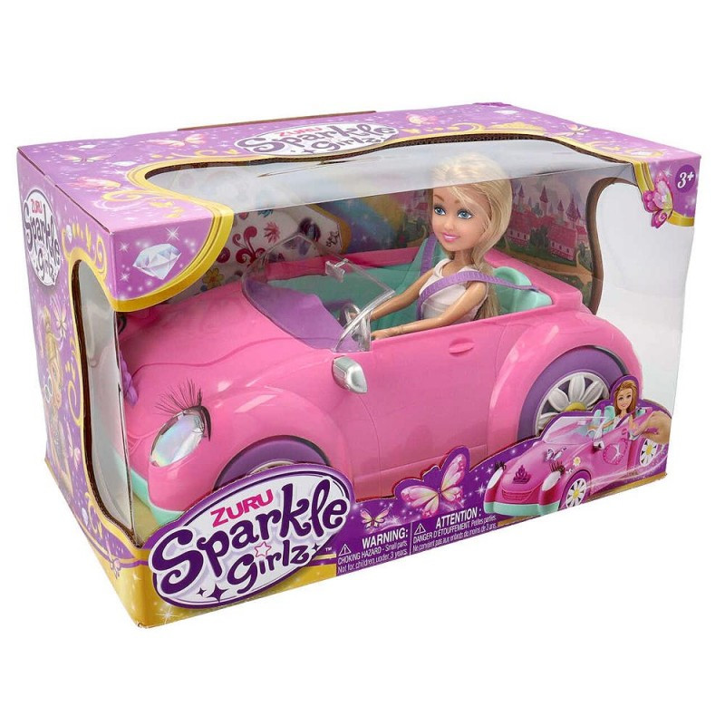 set da gioco zuru sparkle girlz - auto cabrio con bambola multicolore