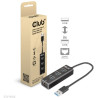 hub usb club 3d usb 3.2 gen1 tipo-a cablato 3 porte nero [csv-1430a]