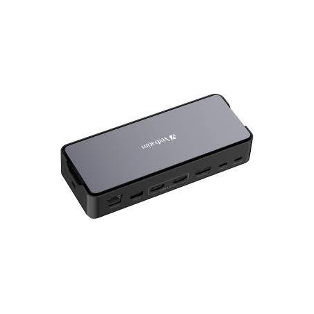 docking station verbatim usb-c 15-porte con ssd slot nero/grigio