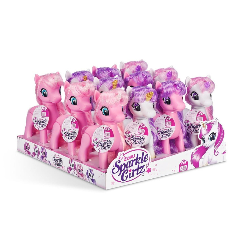 set di figurine zuru sparkle girlz unicorni e pony multicolore 12pz