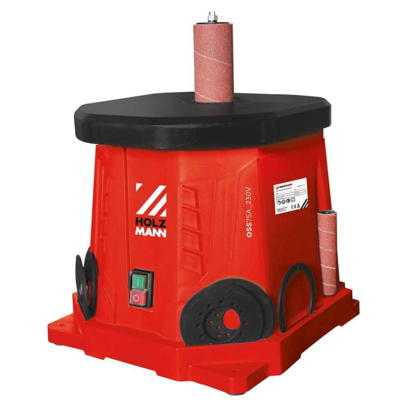 levigatrice holzmann a mandrino oscillante 450w rosso/nero [oss75a_230v]