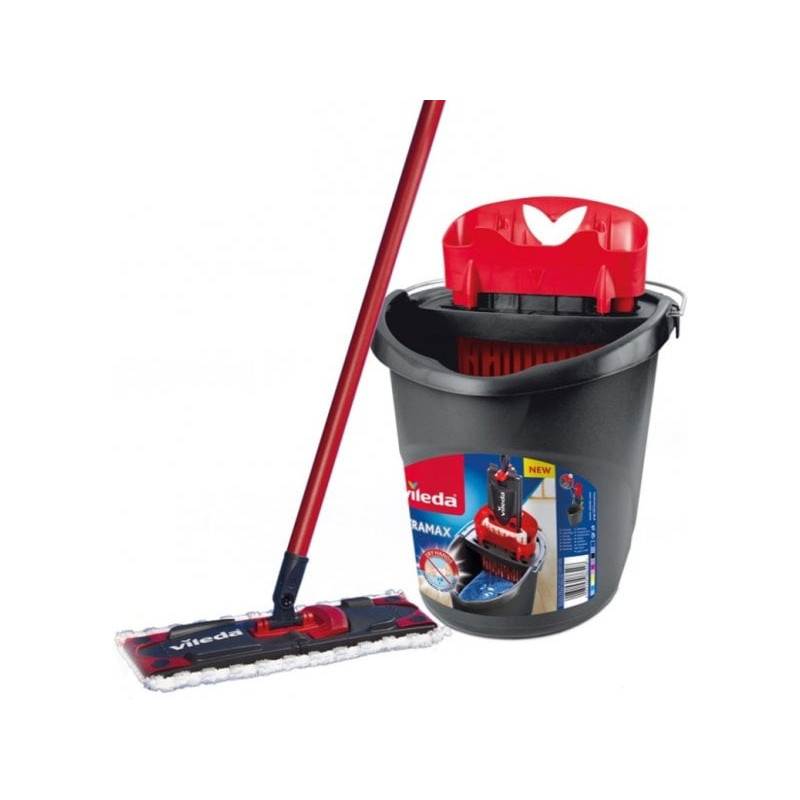 mop con panni vileda ultramax rosso/nero 3pz [177453]