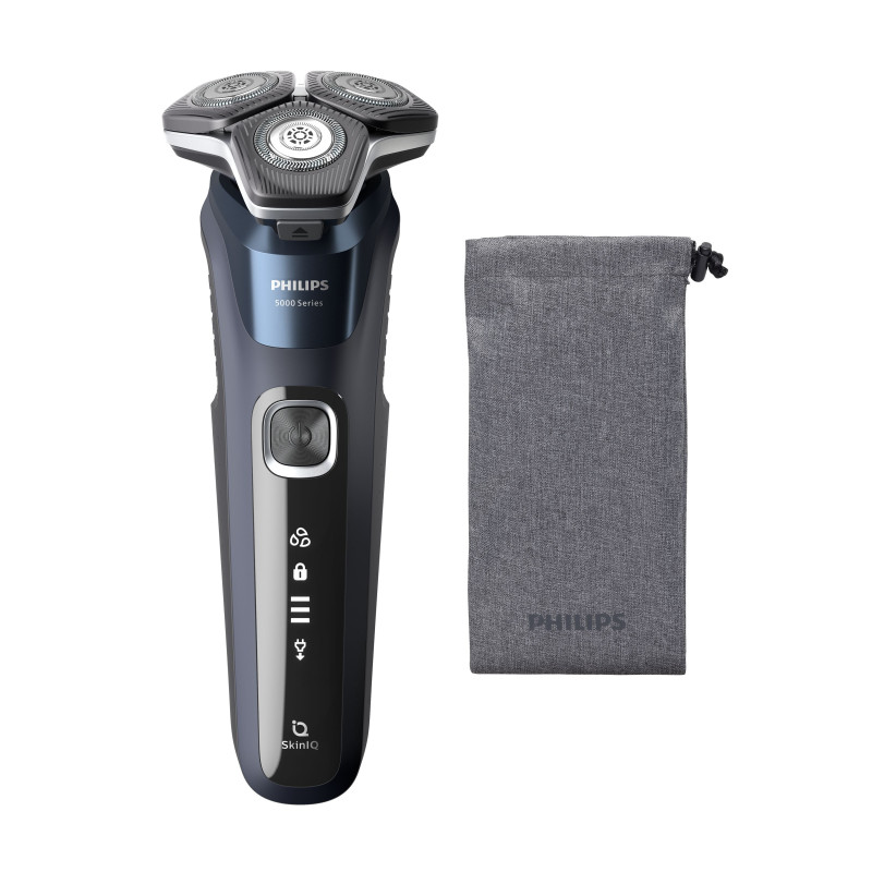rasoio elettrico philips shaver serie 5000 s5885/10 a batteria secco/bagnato