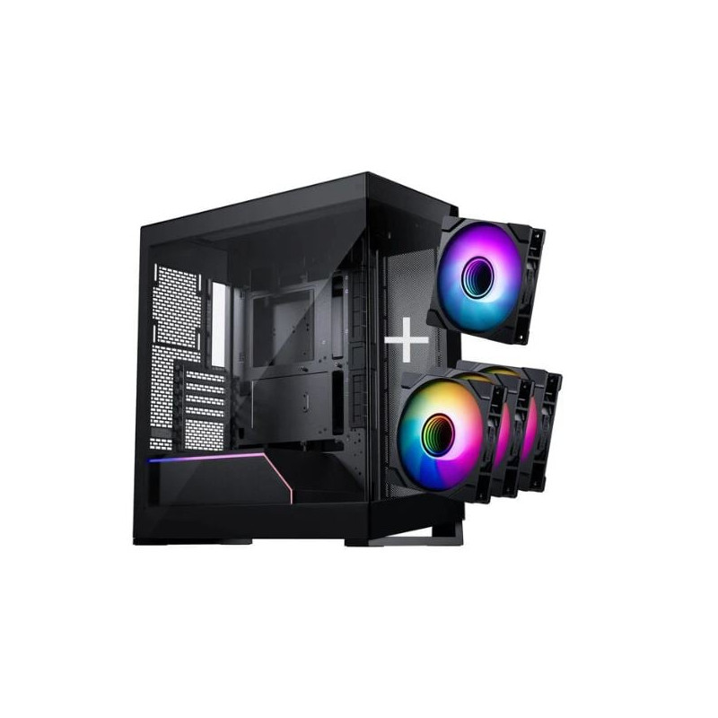 case phanteks nv-serie nv5 mk2 + 3 ventole m25 gen2 pwm d-rgb