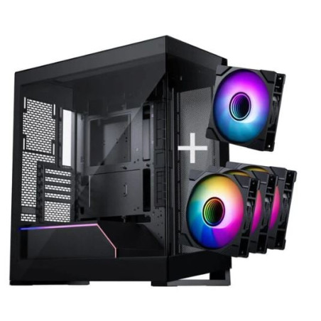 case phanteks nv-serie nv5 mk2 + 3 ventole m25 gen2 pwm d-rgb