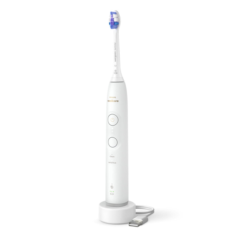 spazzolino elettrico philips hx7400/01 sonicare bianco [hx7400/01]