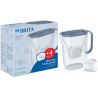 caraffa filtrante brita style essential + 4 filtri mx pro pure performance