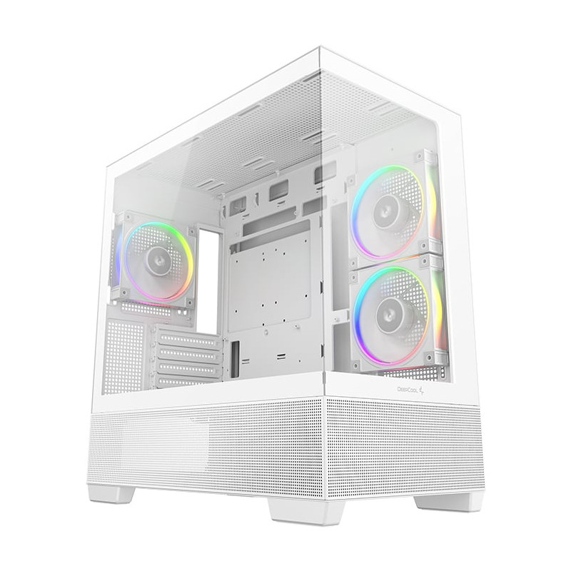 case deepcool cg380 3f midi-tower matx/itx bianco [r-cg380-whagm3-g]