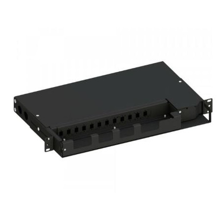 cassetto ottico techly sbpv-12lcdb 19'' con piastra frontale