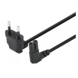 cavo alimentazione manhattan c7 angolato 2m nero